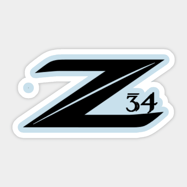 Z 34 - 370Z T-Shirt Sticker by 370ReasonsToZ